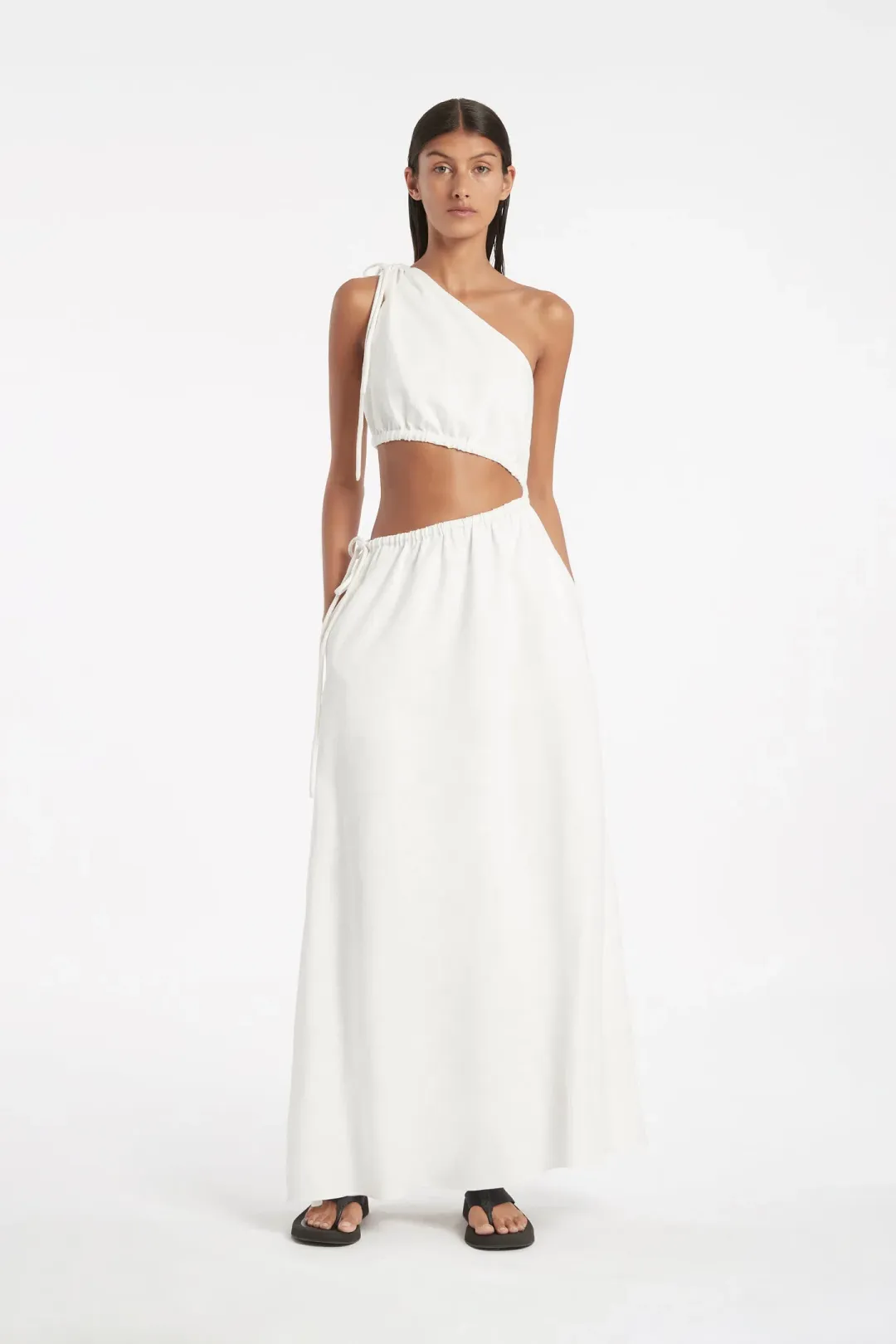 Sir The Label Blanche Asym Gown in Ivory Size 1 for rent on The Volte - main image