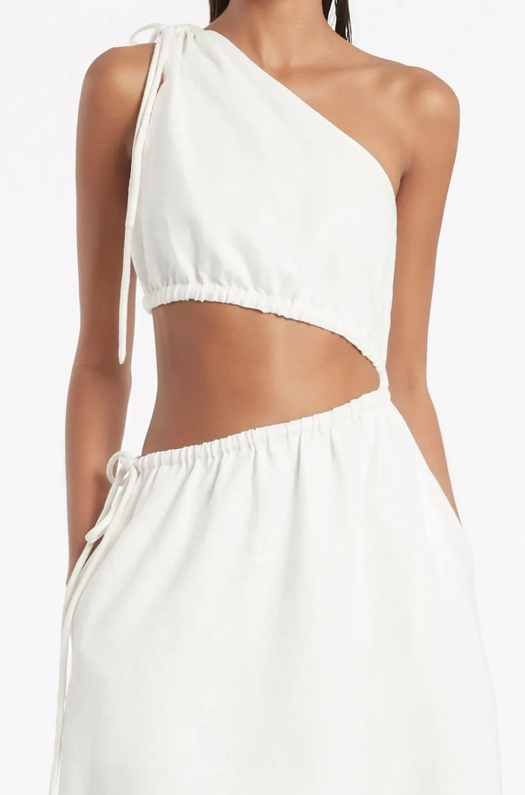 Sir The Label Blanche Asym Gown in Ivory Size 1 for rent on The Volte - main image