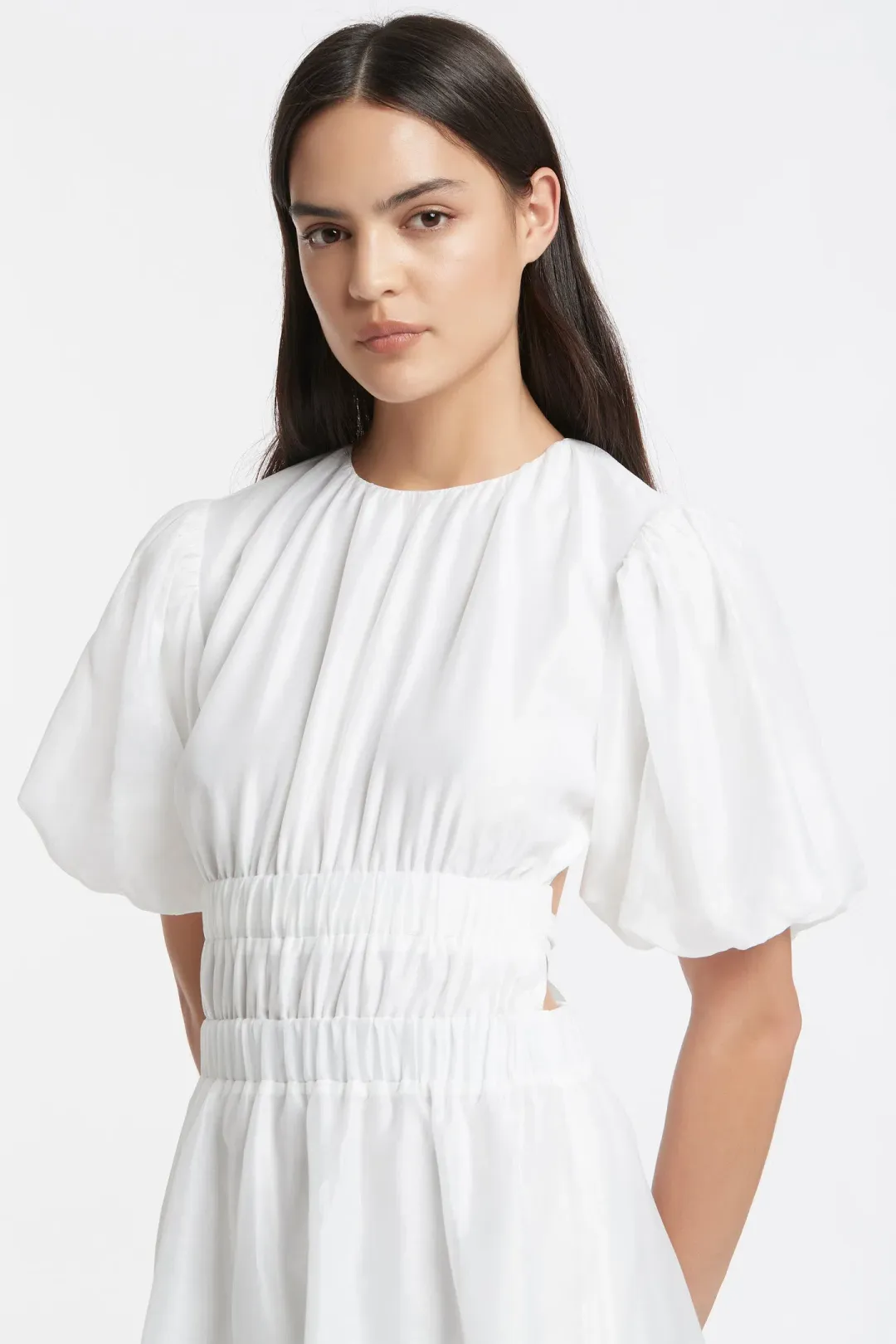 Sir the Label Franc Open Back Mini Dress in Ivory Size 0 for rent on The Volte - main image