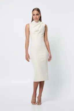 Mossman The Edge of Glory Midi Dress White Size 8 for rent on The Volte - image 1