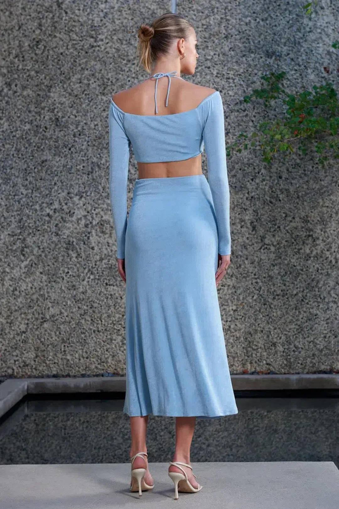 MISHA Straker Dress Blue Size 8/S for rent on The Volte - main image