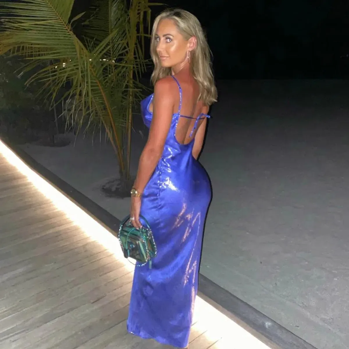 Rat and Boa Sapphire Maxi Dress Blue Size 8 - Image 4