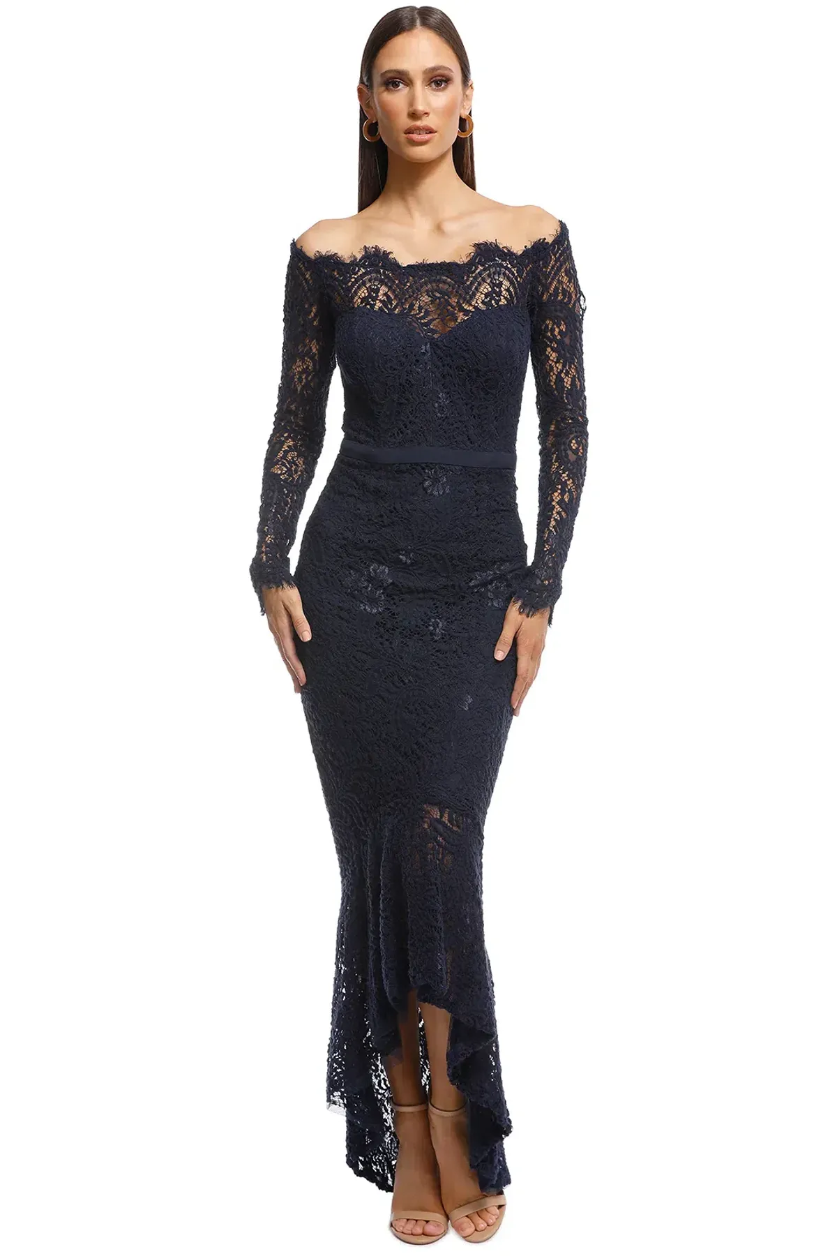 Elle Zeitoune Marchesa Navy Size 6 - Image 1