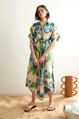 Alemais Farrah Shirt Dress Print Size 10 for rent on The Volte - image 2