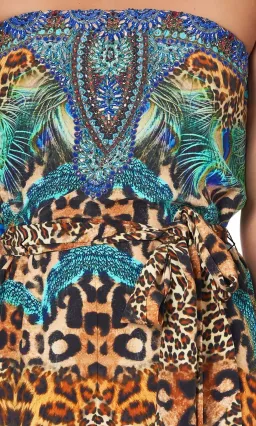 Camilla Mother Xanadu Tie Waist Strapless Jumpsuit Print Size XL for rent on The Volte - image 8