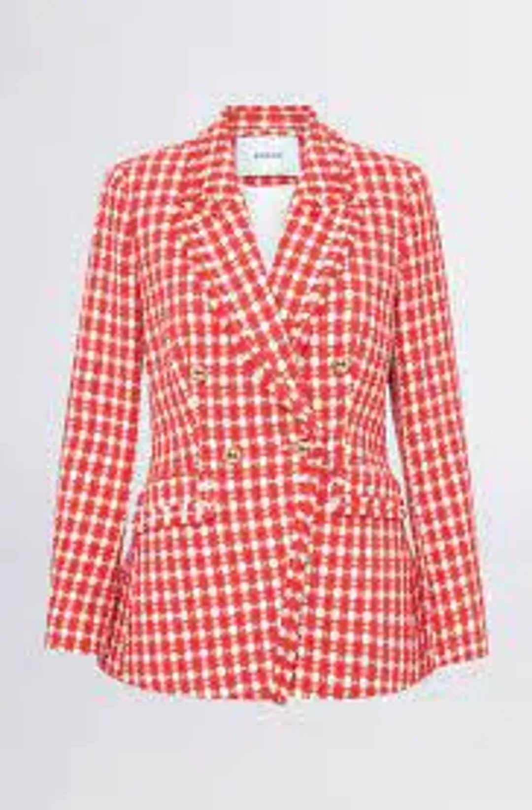 Sheike Alice Check Jacket and Skirt Set Red Size 6 for rent on The Volte - main image