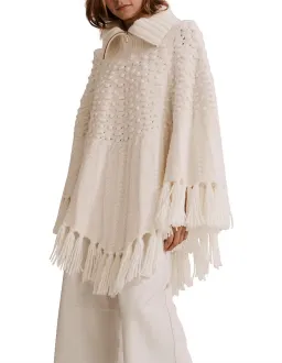 Country Road Knit High Neck Poncho Top One Size for rent on The Volte - image 1