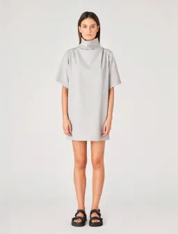 Camilla & Marc Theo Relaxed Mini Dress in Grey Melange Size 14 for rent on The Volte - image 4