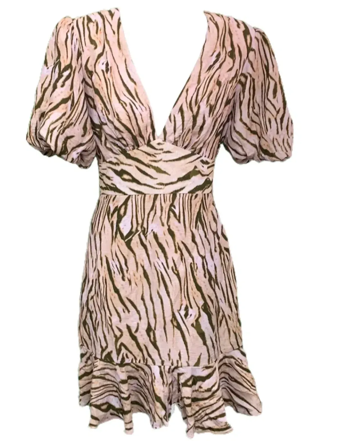 Sheike Landslide Dress Animal Print Size 16 - Image 5