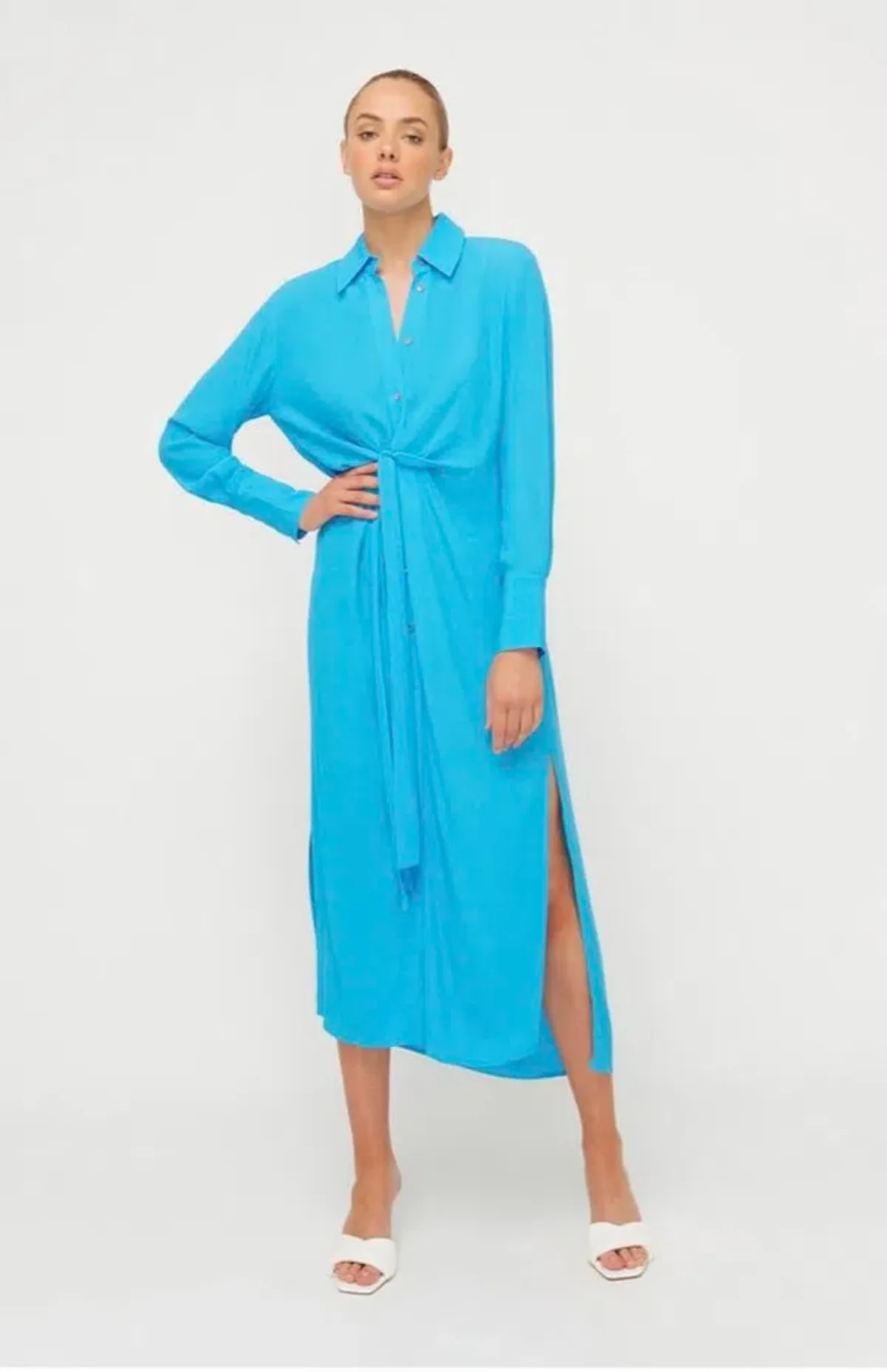 Sheike Paradiso Dress Blue Size 14 - Image 4