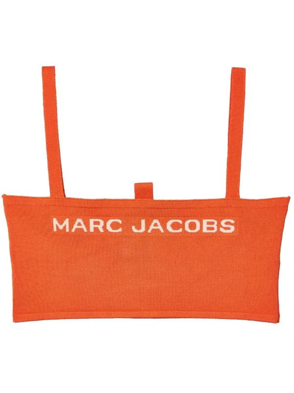 Marc Jacobs Logo Knit Bandeau Cropped Top Orange Size 12 - Image 2