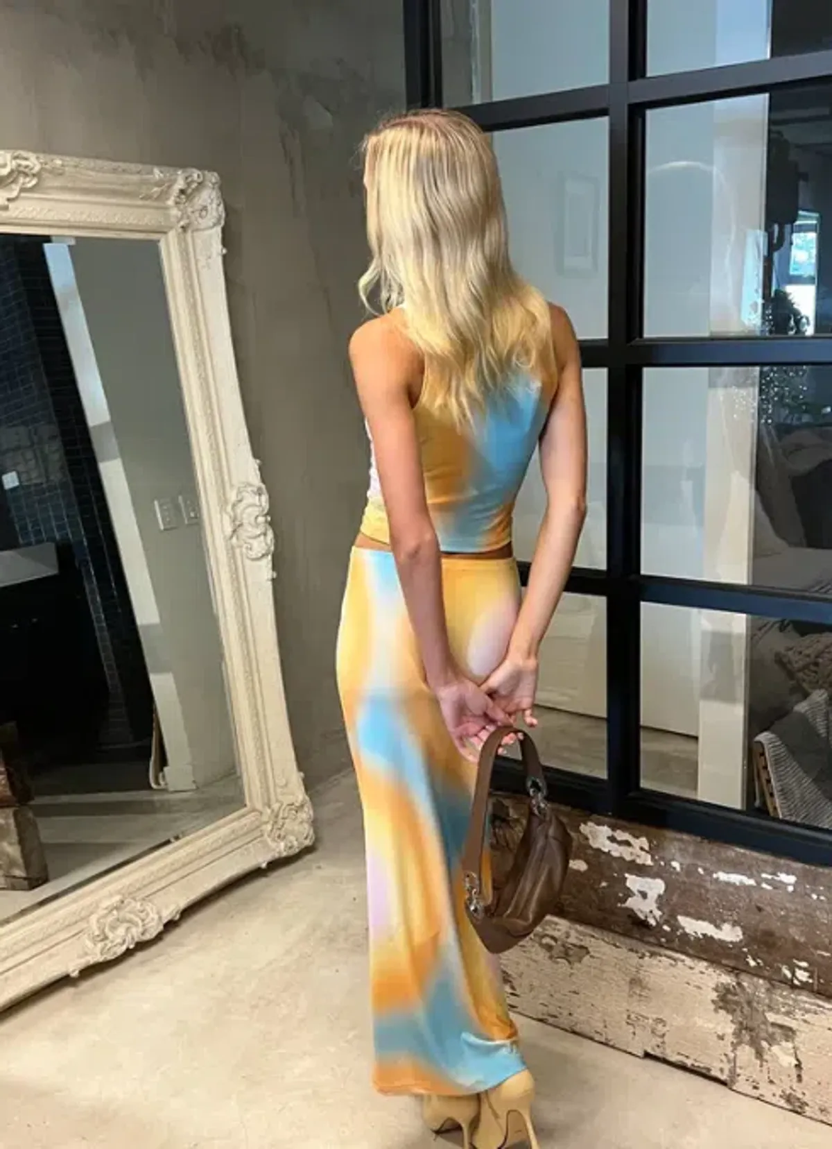 With Harper Lu Sunset Orb Maxi Set Print Size 6 - Image 5