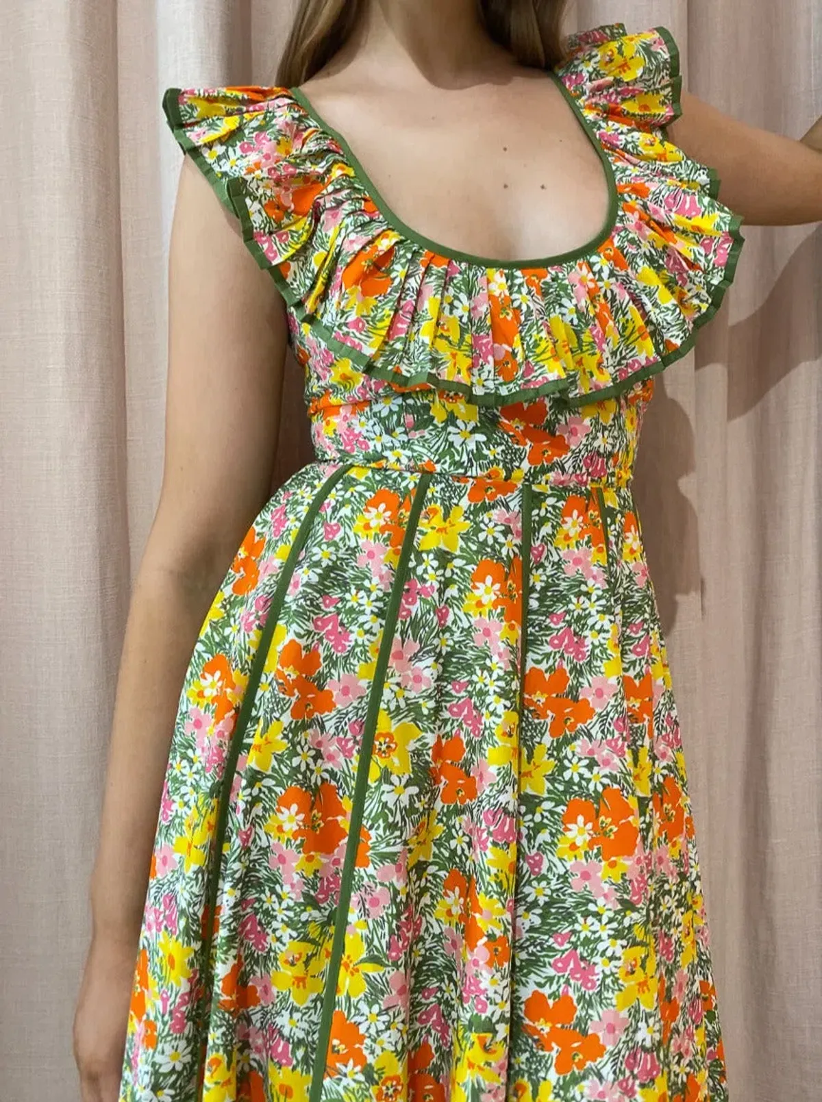 Alemais - Cabana Midi Apron Dress Print - Size 10 - Image 5