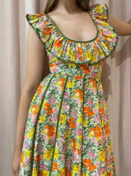 Alemais - Cabana Midi Apron Dress Print - Size 10 for rent on The Volte - image 5