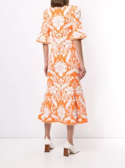 Alice McCall Sittin Pretty Midi Dress Orange Size 8 for rent on The Volte - image 2
