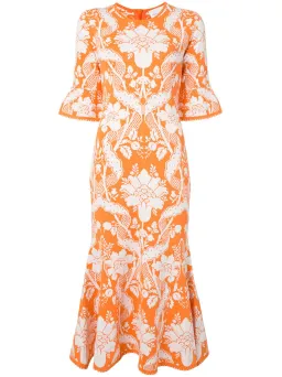 Alice McCall Sittin Pretty Midi Dress Orange Size 8 for rent on The Volte - image 3