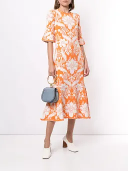 Alice McCall Sittin Pretty Midi Dress Orange Size 8 for rent on The Volte - image 1