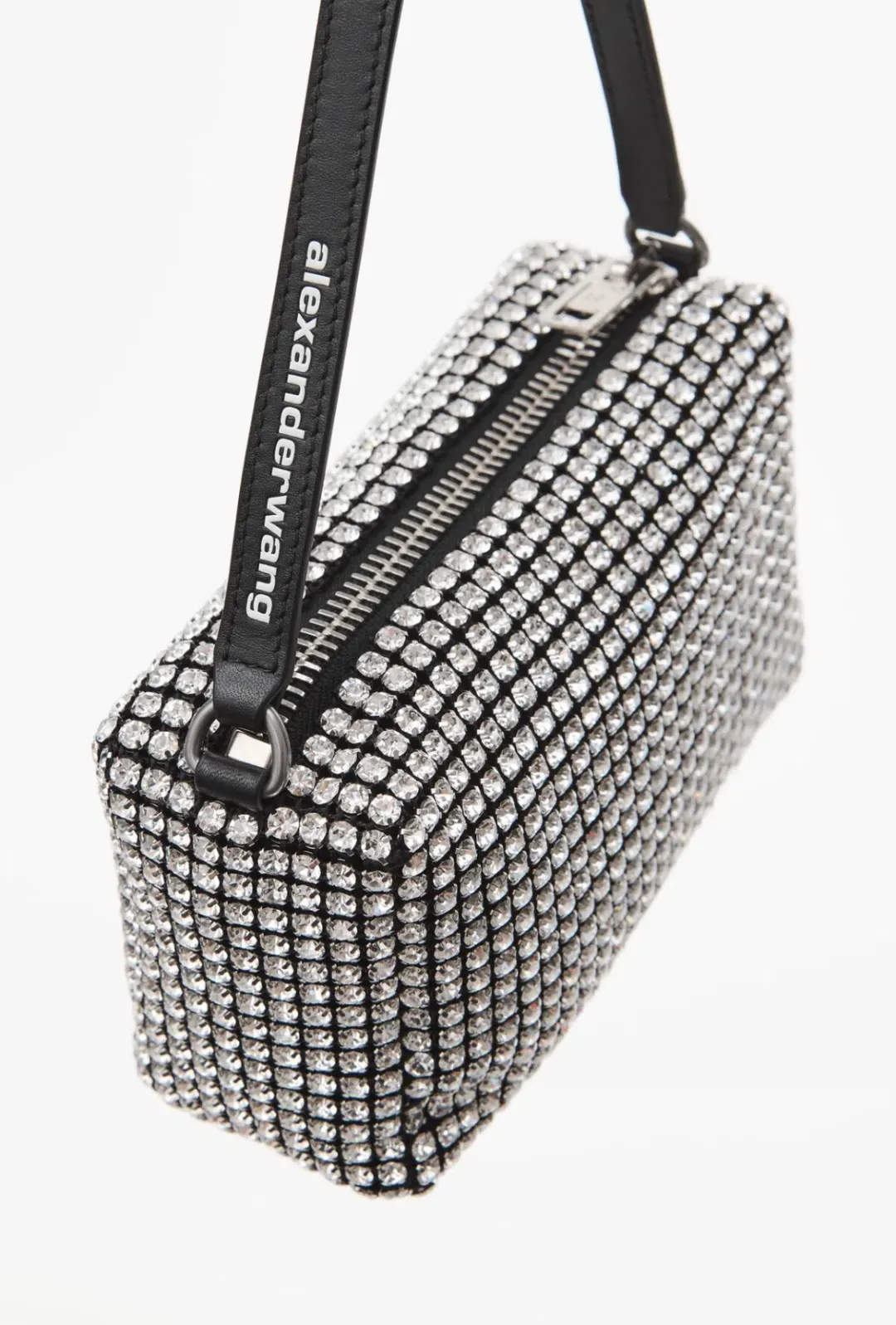 Alexander Wang Heiress Pouch in Rhinestone Mesh for rent on The Volte - main image