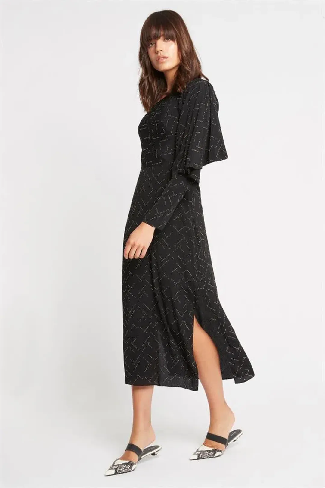 Sass & Bide Space Oddity One Shoulder Dress Black Size 8 for rent on The Volte - main image