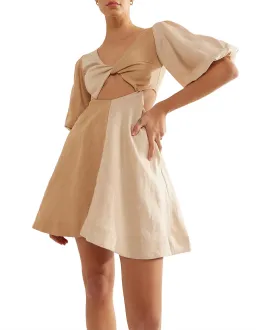 Sovere Duet Mini Dress Sandstone Size 6 for rent on The Volte - image 2