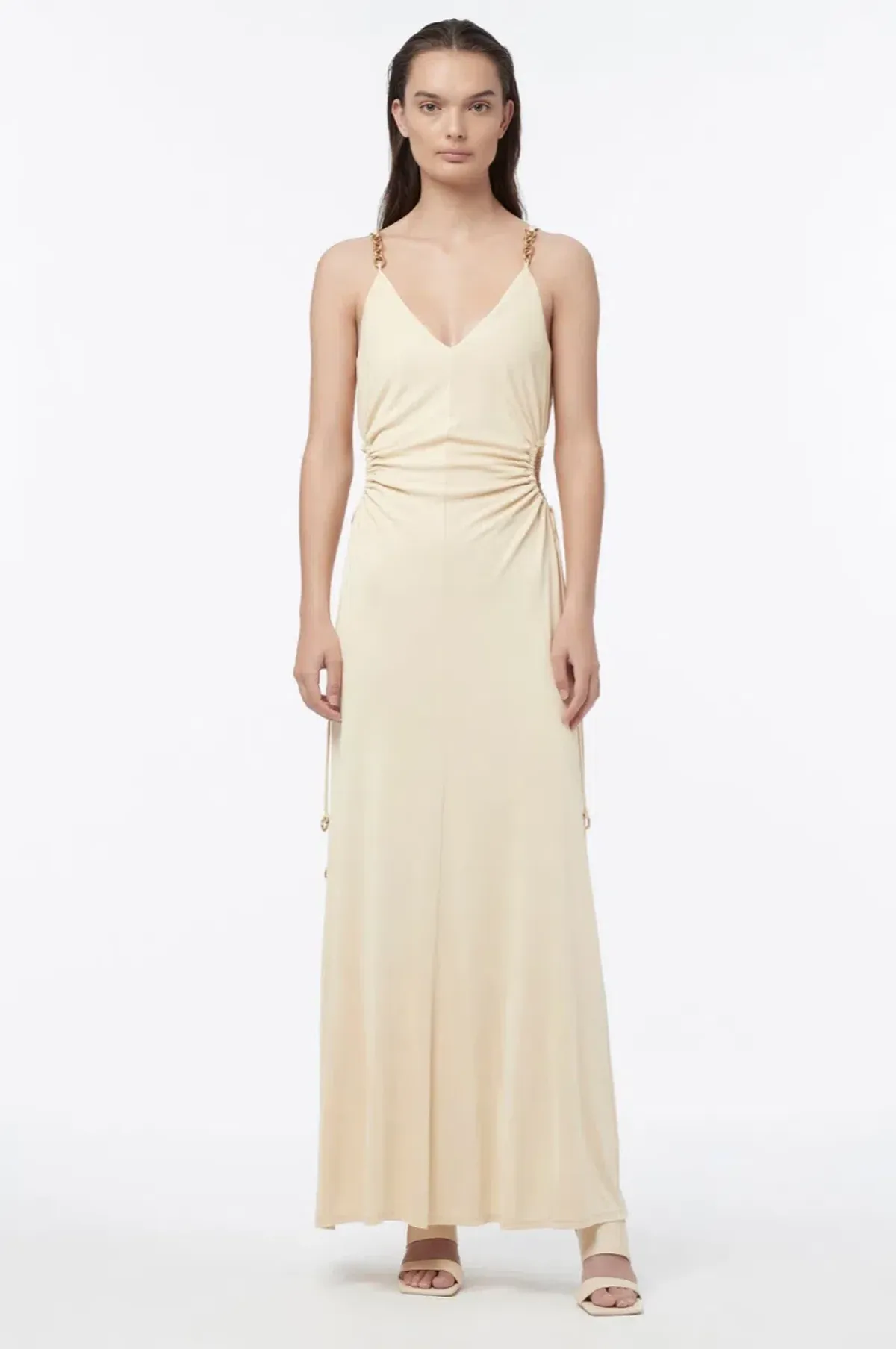 Manning Cartell Tuning In Chain Dress Yellow Size 12 - Image 1