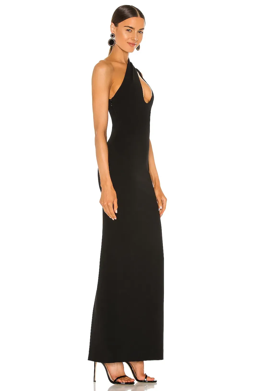 Solace London Krista Maxi Dress Black Size 8 for rent on The Volte - main image