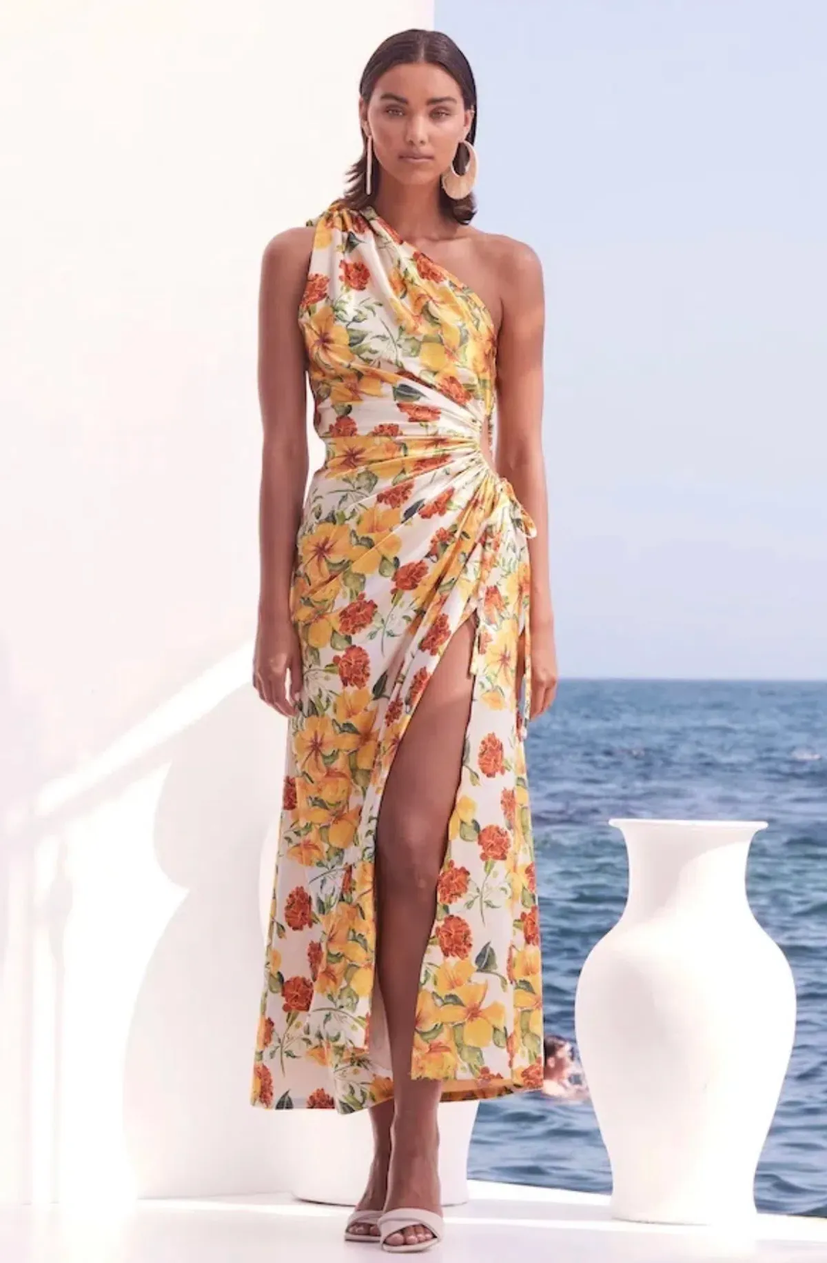 Sonya Moda Nour Yarden Floral Maxi Dress Print Size 12 - Image 1