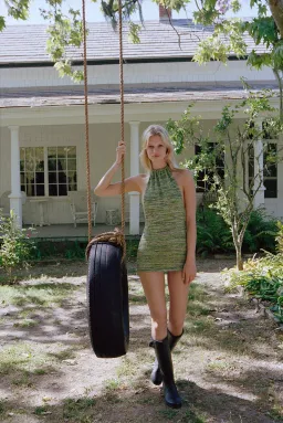 Bamba Swim Bounty Dress Green Size 10 for rent on The Volte - image 1