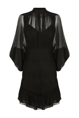 Shona Joy Clemence Long Sleeve Mini Dress Black Size 12 for rent on The Volte - image 2