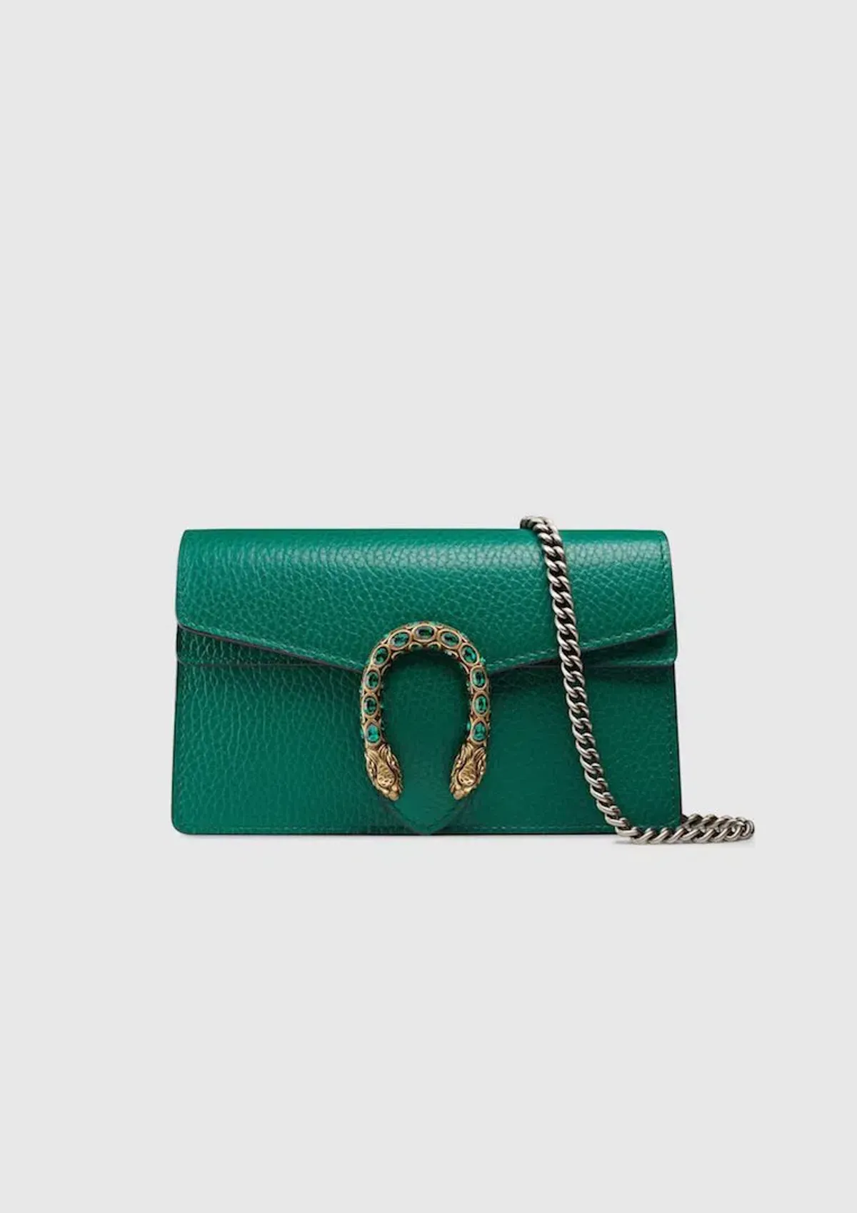 Gucci Dionysus Leather Super Mini Bag Emerald Green - Image 1