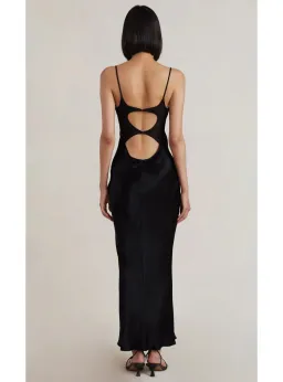 Bec & Bridge Malyka Maxi Dress Black Size AU 6 for rent on The Volte - image 2