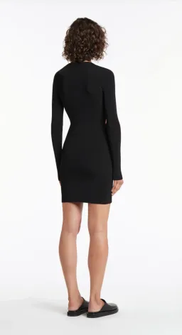 Sir The Label Celena Drapes Mini Dress Black Size 1 for rent on The Volte - image 2