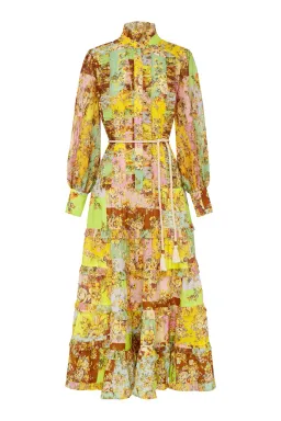 Alemais Matilde Pleated Shirtdress Print Size 6 for rent on The Volte - image 4