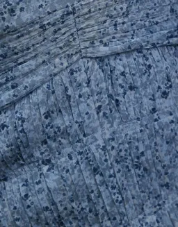 Shona Joy Harmony High Neck Ruched Mini Dress Blue Size 10 for rent on The Volte - image 5