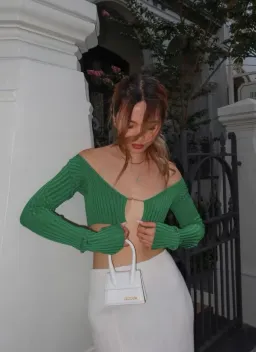 Jacquemus La Maille Pralu Dark Green Size 6 for rent on The Volte - image 2