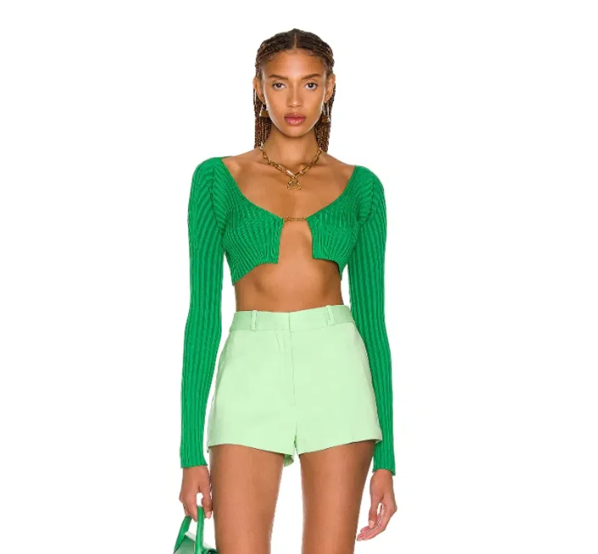 Jacquemus La Maille Pralu Dark Green Size 6 - Image 1