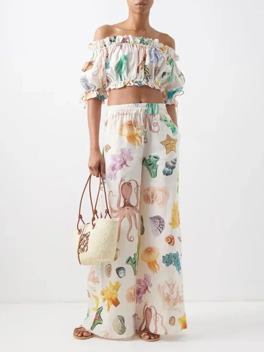 Alemais Adella Top and Trouser Set Print Size 6 for rent on The Volte - main image