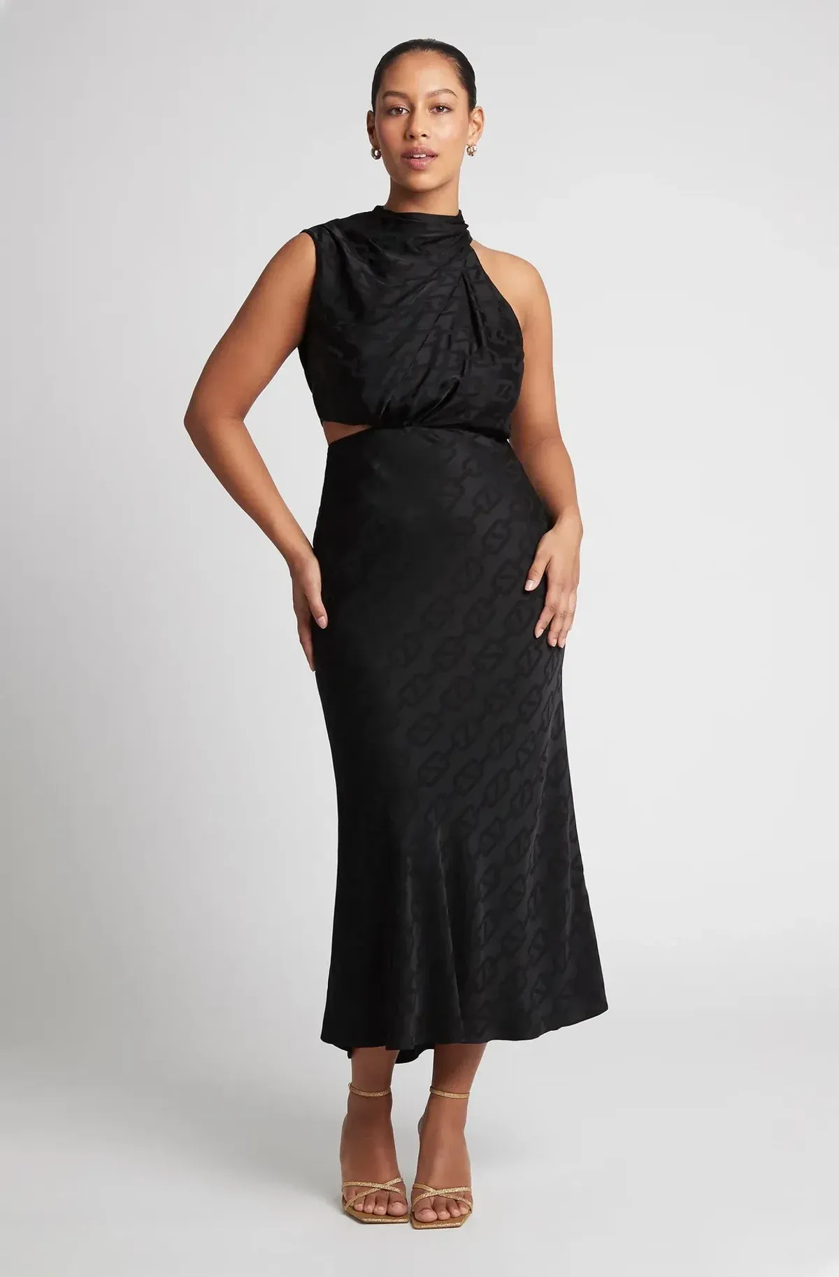 Sheike Reflections Dress Black Size 8 - Image 2