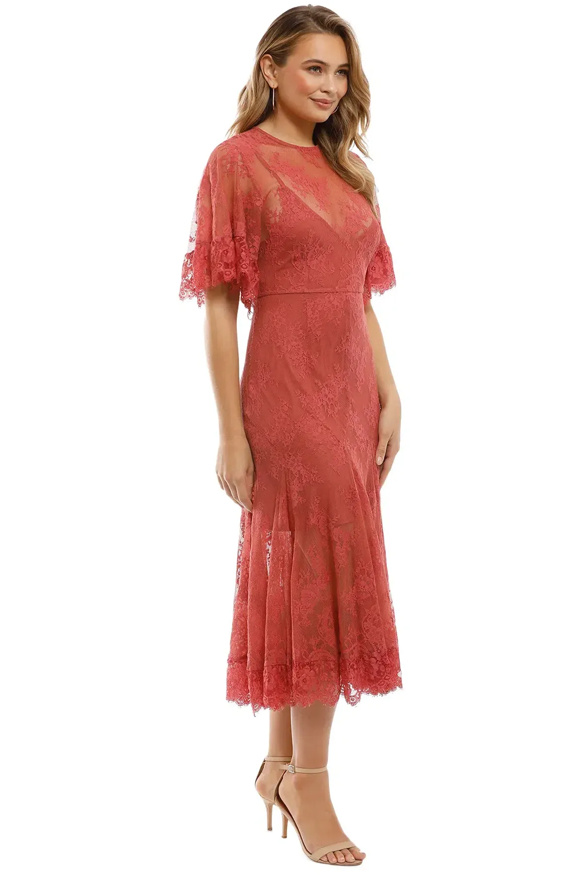 Talulah Blind Love Midi Dress Rosewood Size 8 - Image 2