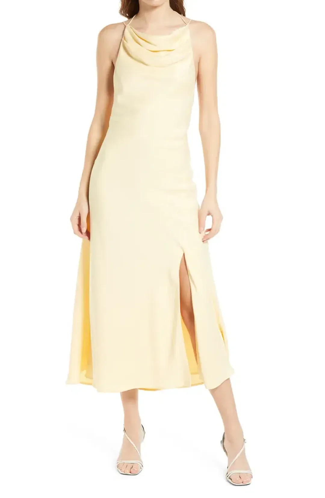 Misha Dawn Halter Dress Italian Straw Size 6 for rent on The Volte - main image