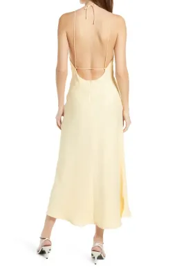 Misha Dawn Halter Dress Italian Straw Size 6 for rent on The Volte - image 3