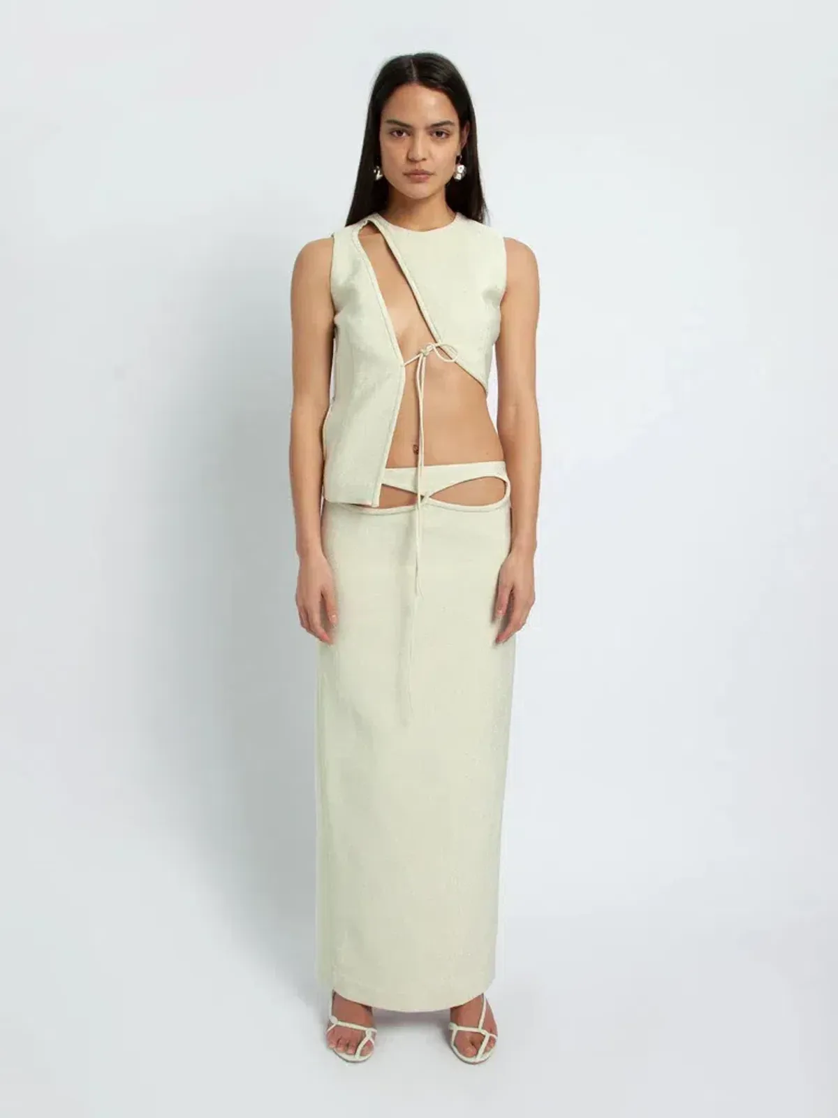 Christopher Esber Broken Infinity Top & Infinity Pelvis Skirt Mint Size 6 - Image 1