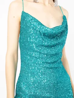 Rebecca Vallance Missing Hours Midi Dress Blue Size 12 for rent on The Volte - image 3