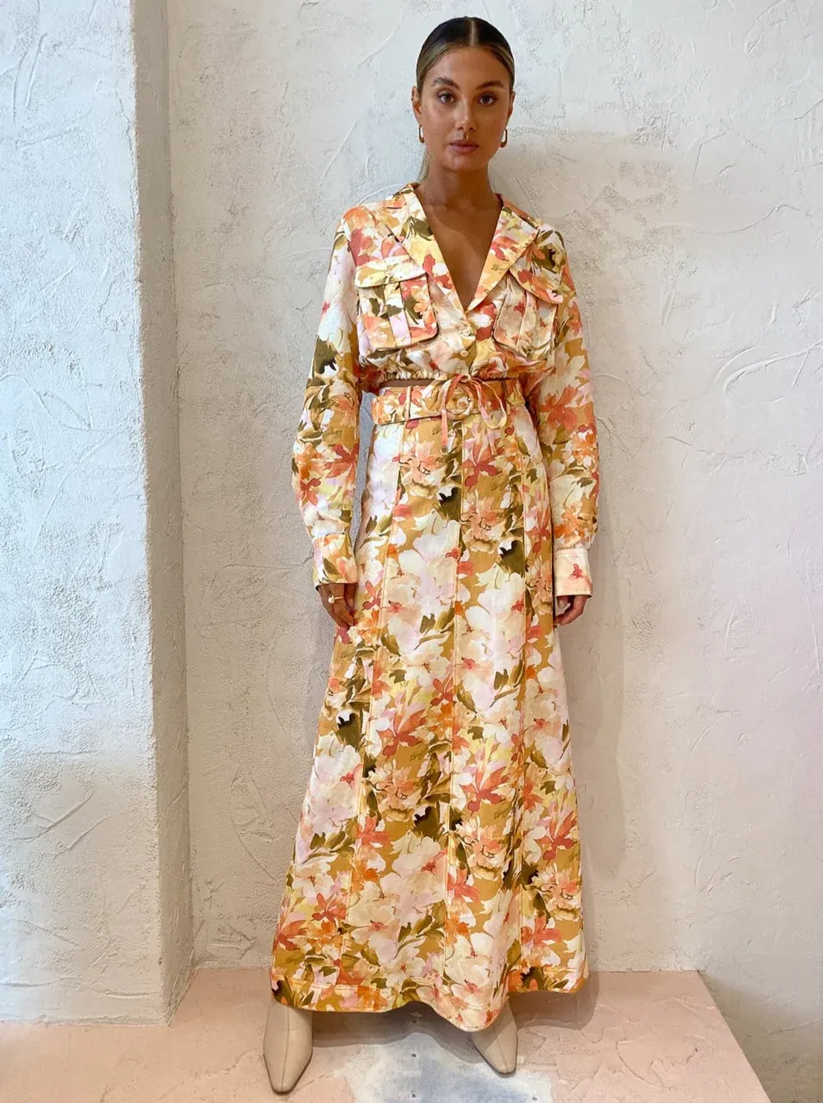 Significant Other Svana Skirt & Vienna Top Set in Watercolour Floral Print Size 6 - Image 1