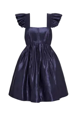 Aje Revitalise Frill Mini Dress Indigo Size 4 for rent on The Volte - image 5