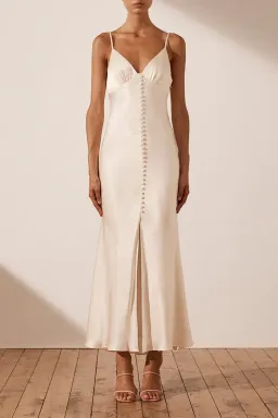 Shona Joy La Lune Bias Slip Dress Cream Size 6 for rent on The Volte - image 1