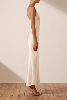Shona Joy La Lune Bias Slip Dress Cream Size 6 for rent on The Volte - image 6