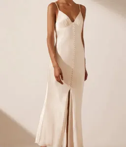 Shona Joy La Lune Bias Slip Dress Cream Size 6 for rent on The Volte - image 2