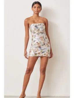 Bec & Bridge Fleurette Jacquard Mini Dress Print Size AU 6 for rent on The Volte - image 1