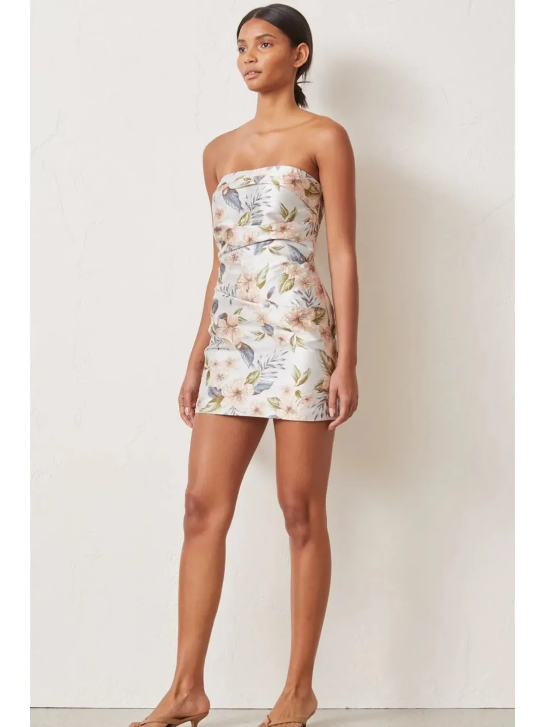 Bec & Bridge Fleurette Jacquard Mini Dress Print Size AU 6 for rent on The Volte - main image